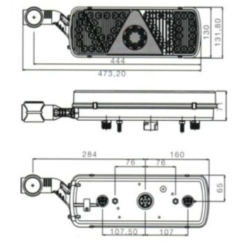 LED Schlussleuchte Aspöck ECO LED  24V  links