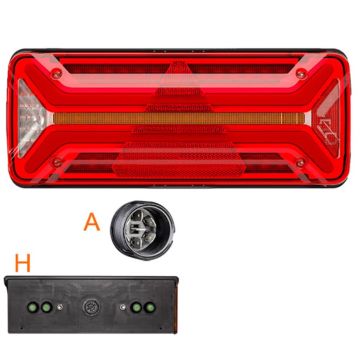LED Schlussleuchte Aspöck ECO LED II-2 10-30V links