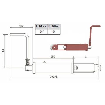Frein de broche manuel Poulie de câble 60mm Ø