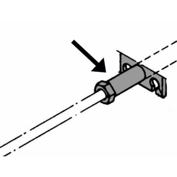Gestängehalter hinten M12 (Stahl)
