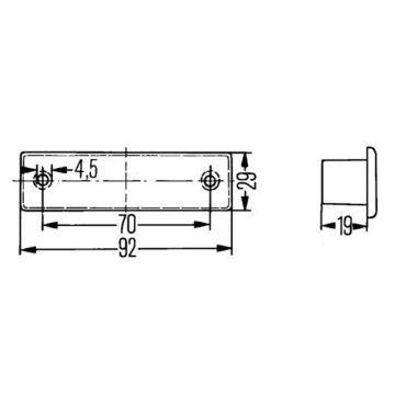 Kennzeichenleuchte Hella 6  12-24V