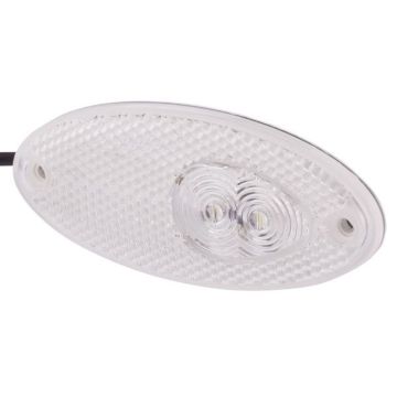 Feu de position Hella LED rouge/blanc avec catadioptre 12V