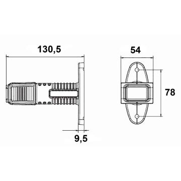 LED feu de gabarit Aspöck Superpoint 4  12/24V  droite