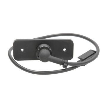LED Positionsleuchte Flatpoint weiss 24V mit Gummiunterl.