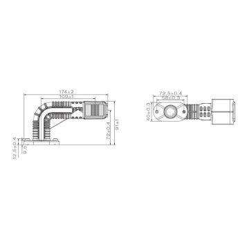 Feu d'encombrement LED Aspöck Earpoint 4 12/24V gauche