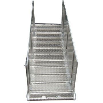 Alu-Laderampe für Schweineverlad