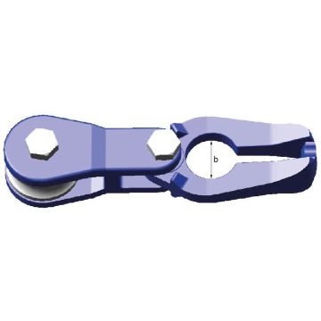 Gleitstück mit einer Rolle - fix