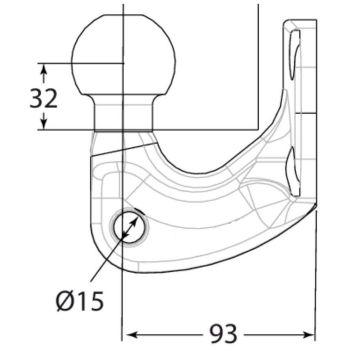 Flanschkugel LB 83x56, D31.0kN, S375kg