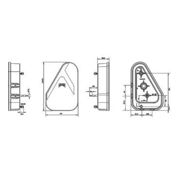 LED Schlussleuchte Aspöck Earpoint (3) 12/24V links