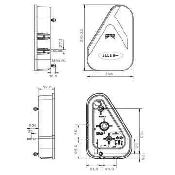 LED Schlussleuchte Aspöck Earpoint (2) 12/24V rechts