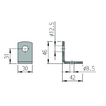 Équerre pour visser