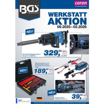 Prospekt BGS Werkstatt Aktion
