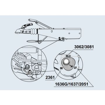 Bielle réglable AL-KO, compl.