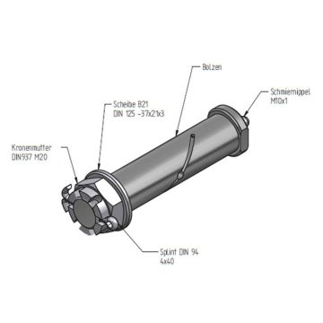 Boulon à ressort pour pour sellette d'accouplement articulée