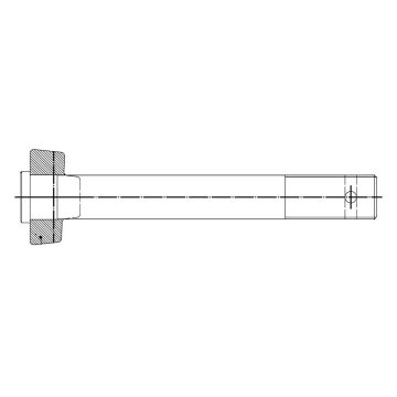 Gewindebolzen mit Zahnsegment M24x1.5