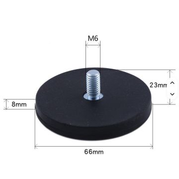 Magnet  Ø 66mm, Haftkraft: ca 25kg