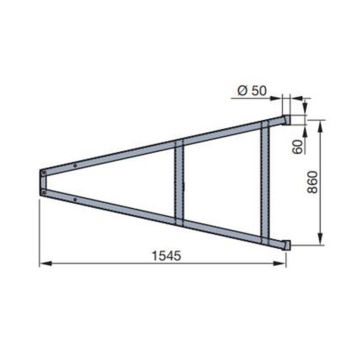 Fourche d'attelage BPW ZM 3,5-2 ZAF