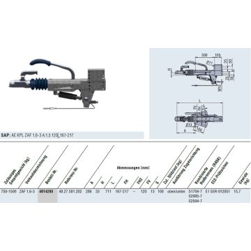 Timon BPW: ZAF 1.6-3, 1.5-2   750-1500kg