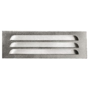 Grille d'aération à ouïes 200 x 50