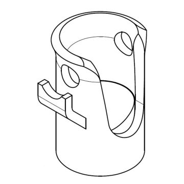 Kipplager links roh 1001/43 AØ58mm