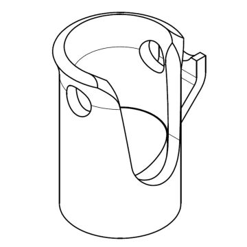 Kipplager rechts roh 1001/43 AØ58mm