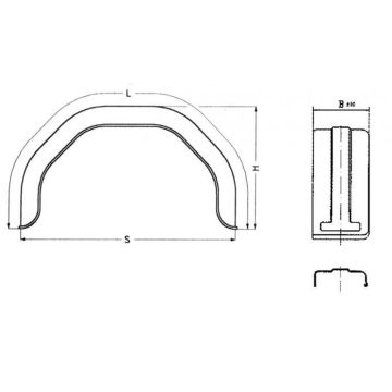 Kotflügel 180/660 Kunststoff HMK 1866