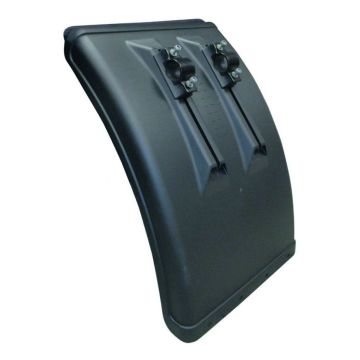 Halb-Kotflügel 550/727 Polyethylen schwarz IKK