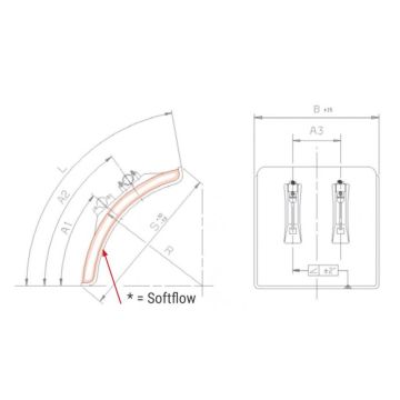 Halb-Kotflügel 550/727 Polyethylen schwarz IKK