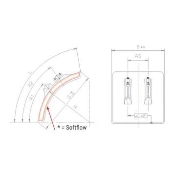 Halb-Kotflügel 270/580 Polyethylen