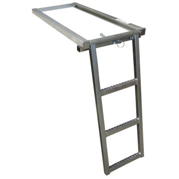 Leiter 3-stufig ausziehbar, verzinkt