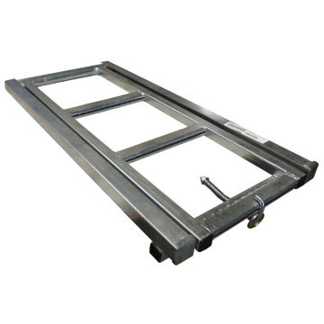 Leiter 3-stufig ausziehbar, verzinkt