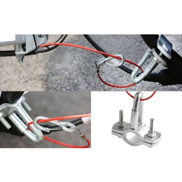 Support pour câble sécurité- d'arrêt