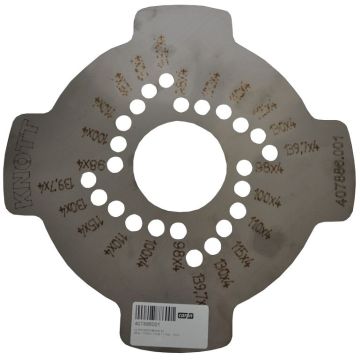 Gabarit diamètre des tours en cercle pour 407886001