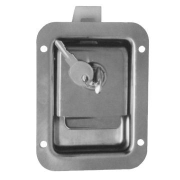 Serrure coffre Nirosta 146 x 114 x 23.5mm