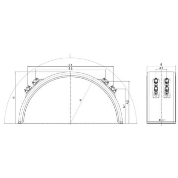 Kotflügel 700/1340 Kunststoff KNOTT 408245001