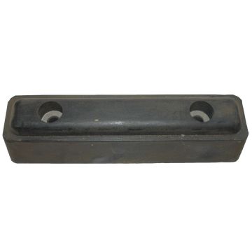 Butoir battu caoutchouc noir L 215 L 50 H 55mm