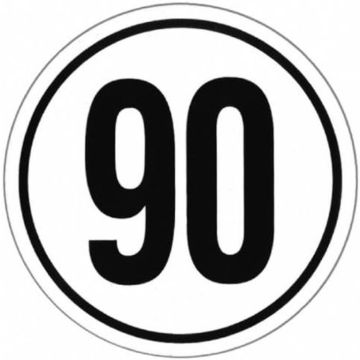 80 km/h-autocollant, Ø 200mm 410090
