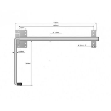 Türfeststeller für Rückwandtüren