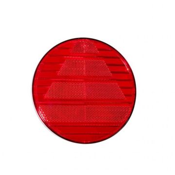 Catadioptre triangulaire rouge rond