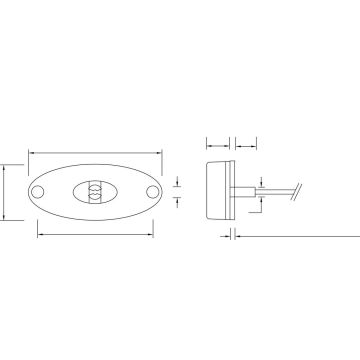 LED feu de position Flatpoint II blanc 12V 414921001