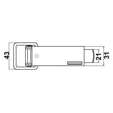 Fermeture excentrique avec étrier rond