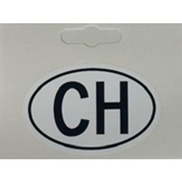 CH-Schild selbstklebend Motos 90 x 60mm (oval)