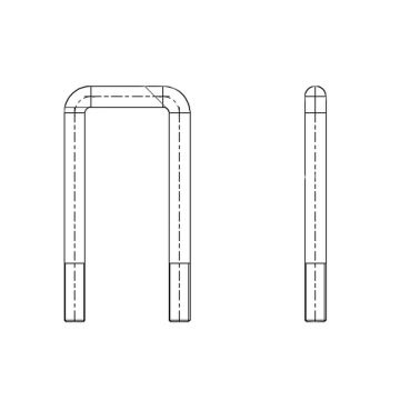 Boulon en U M18x1.5 ADR pour  90mm carré 42318023