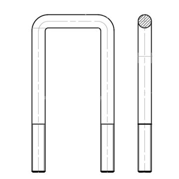 U-Bügel M22x1.5 ADR für  90mm 4-kant 42322019