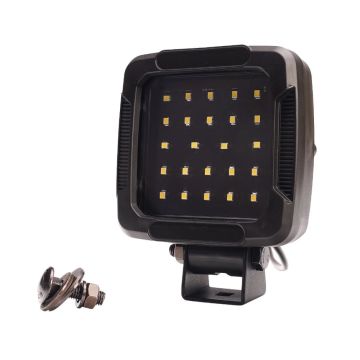 LED Arbeitsscheinw. 101x101x37.6, 12-24V WAS schwarz