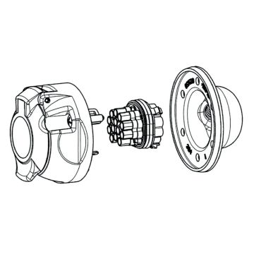 Steckdose 13-pol Kunststoff    **wasserdicht**  12V