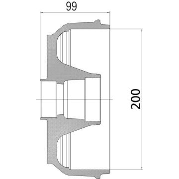 BT KNOTT 200x50,   86mm H, 100x4