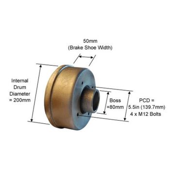 BT Indespension 200x50, 140x4 M12