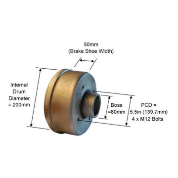 BT Indespension 200x50, 165x4 M16