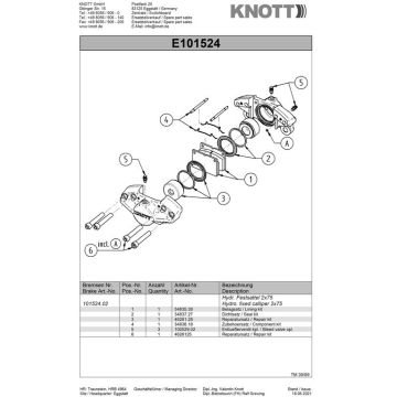 Kit de réparation KNOTT 4626125